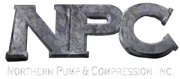 Logo for Northern Pump & Compression, Inc. with large gray “NPC” letters and small company name below
