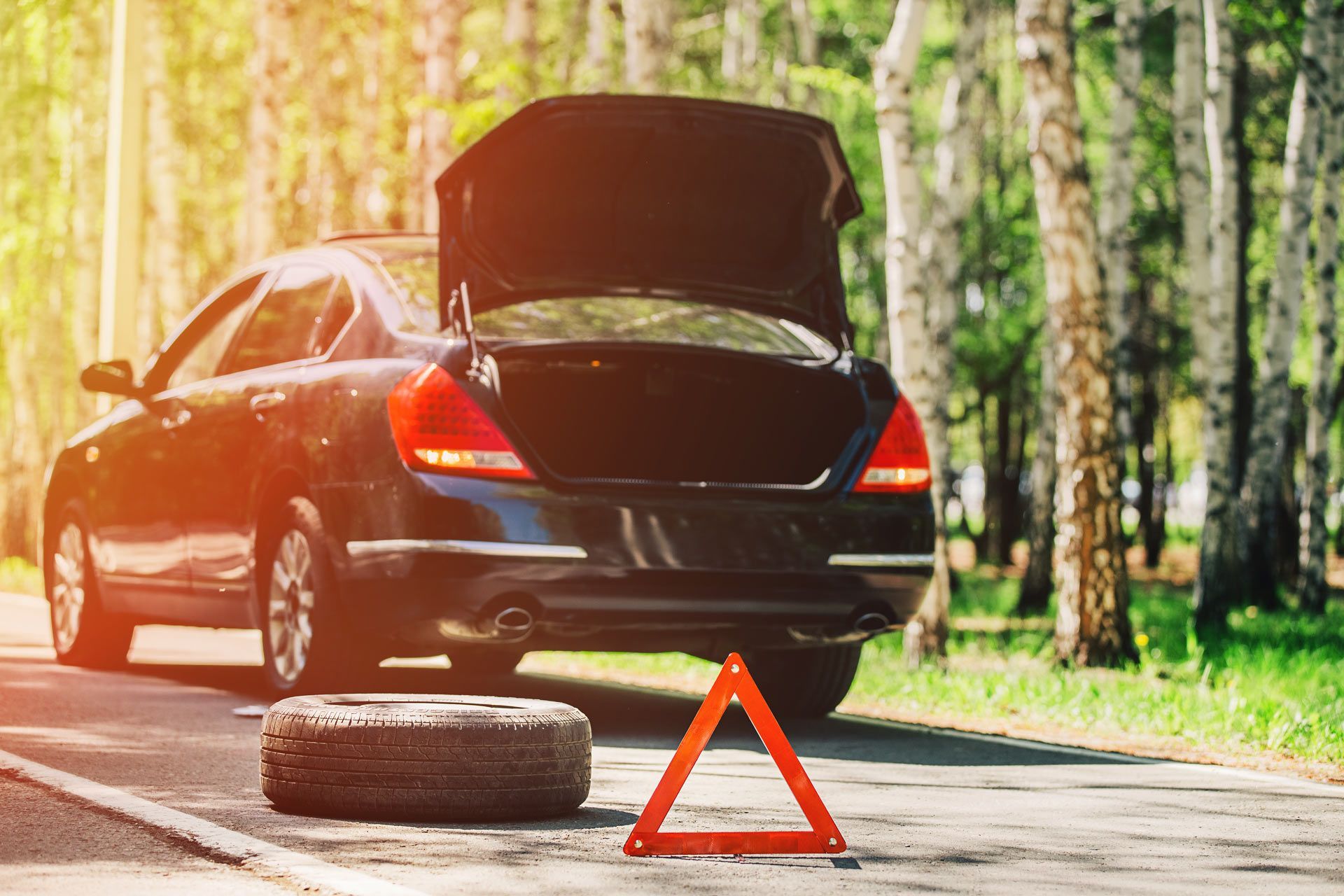 Car on the Side of Road