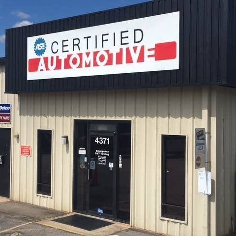 Certified Automotive Front Building With Signage | Certified Automotive