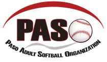 Logo for Paso Adult Softball Organization
