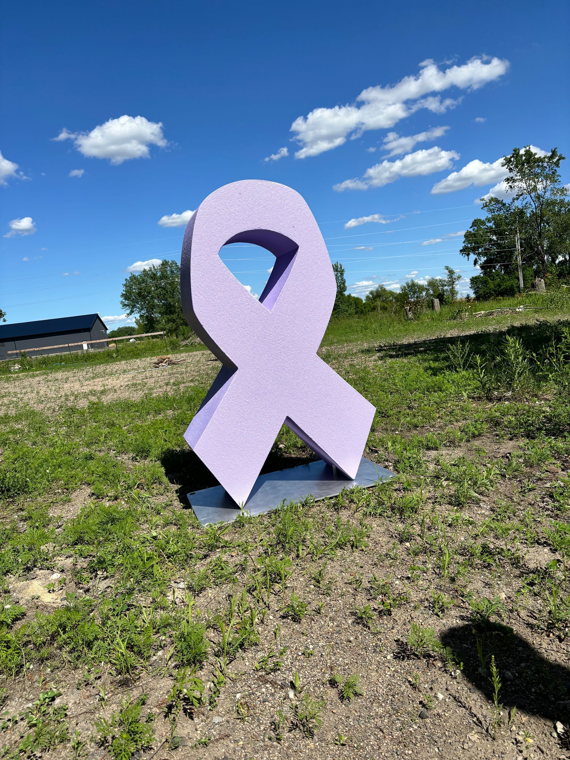 Foam prop, Foam cancer ribbon, foam cancer ribbon prop