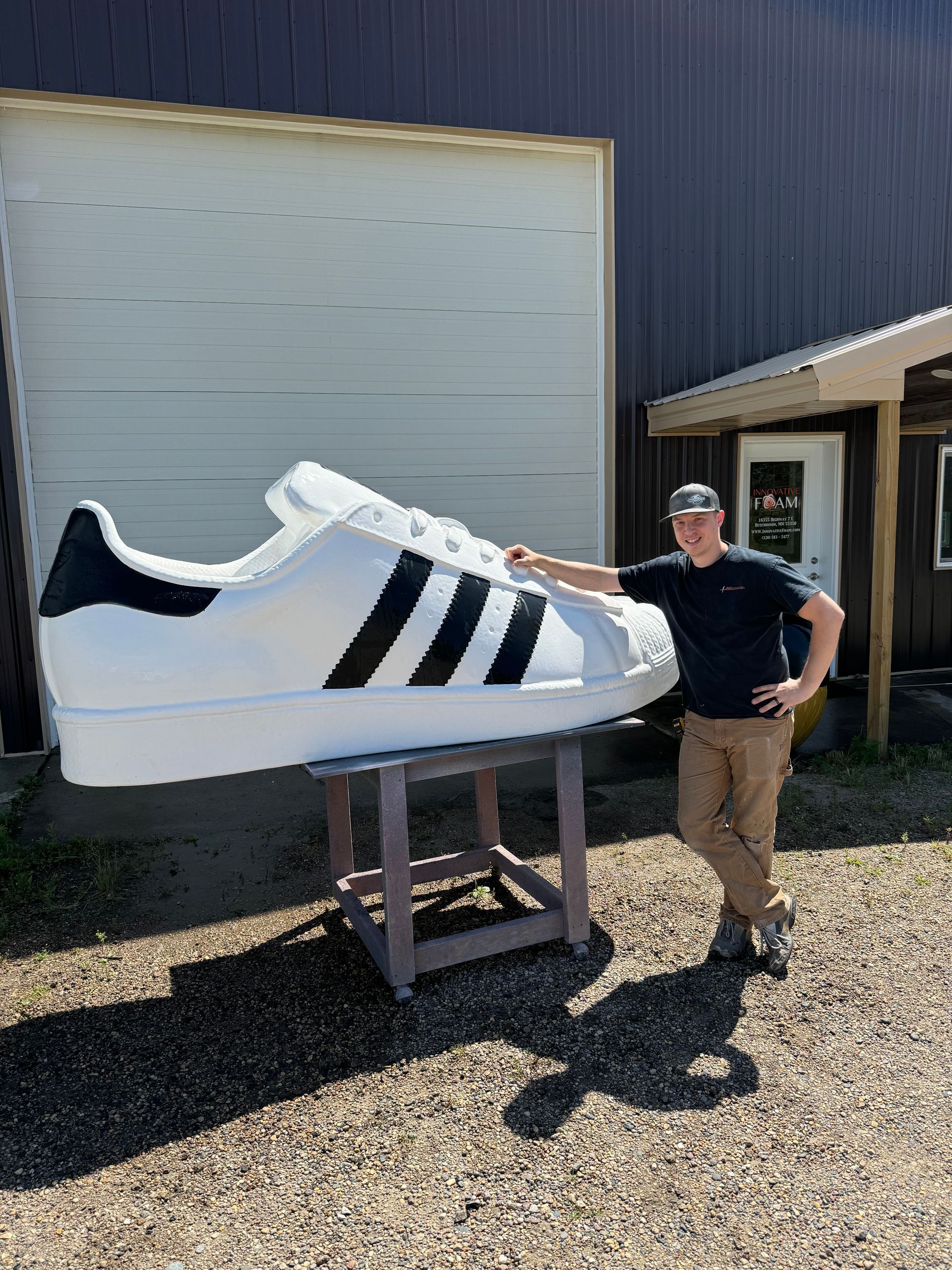 Foam shoe, oversized 3D shoe, 3D Shoe prop