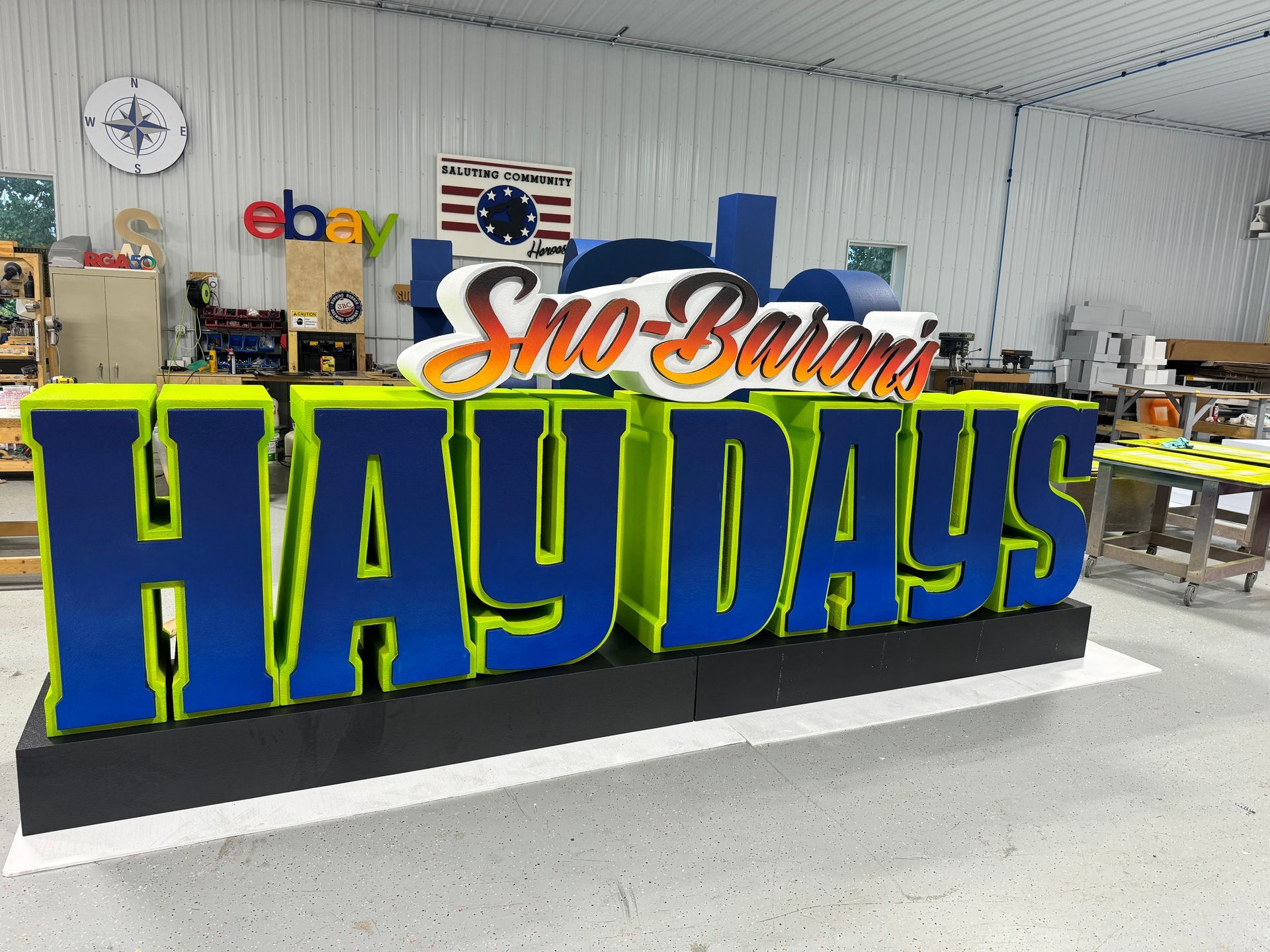 Foam Hay Days Letters