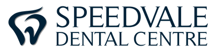 The logo for speedvale dental centre has a tooth on it