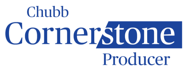 Chubb Cornerstone Producer logo in blue and white