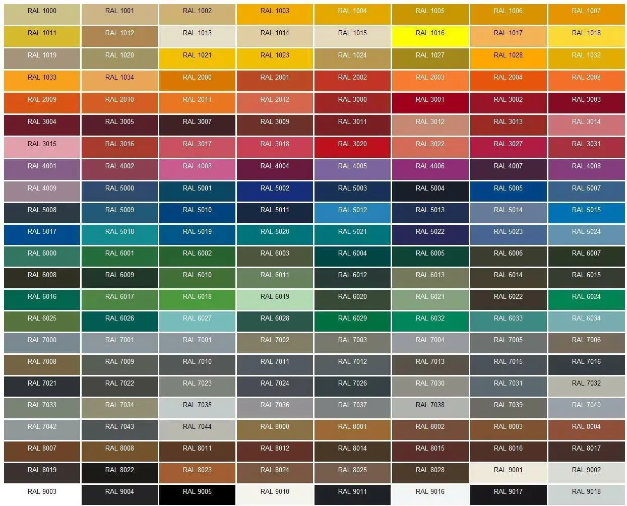 Color Options - North Richland Hills, TX - Powder Works Color Options - North Richland Hills, TX - Powder Works