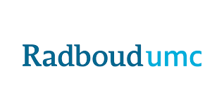 Het Radboudumc-logo in turquoiseblauw op een witte achtergrond.
