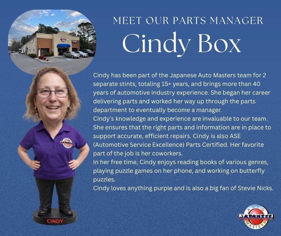 Cindy Box | Japanese Auto Masters
