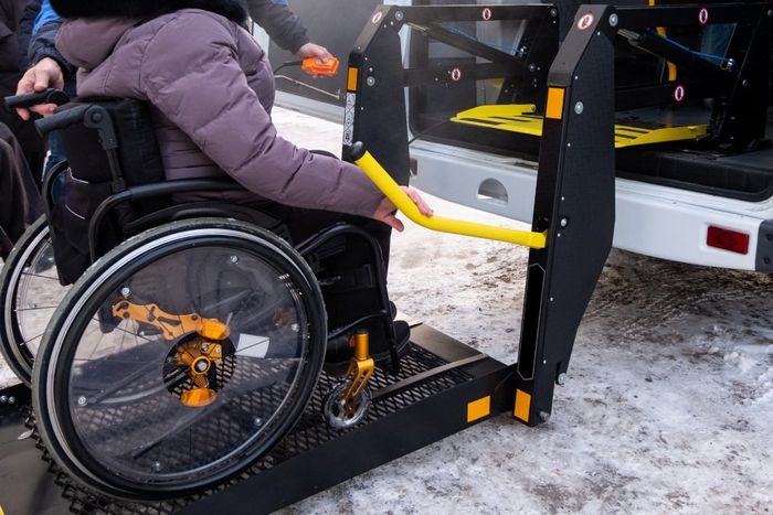 pedana per persone con disabilità