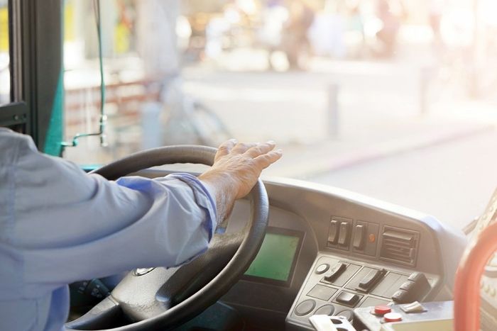 autista pullman al volante
