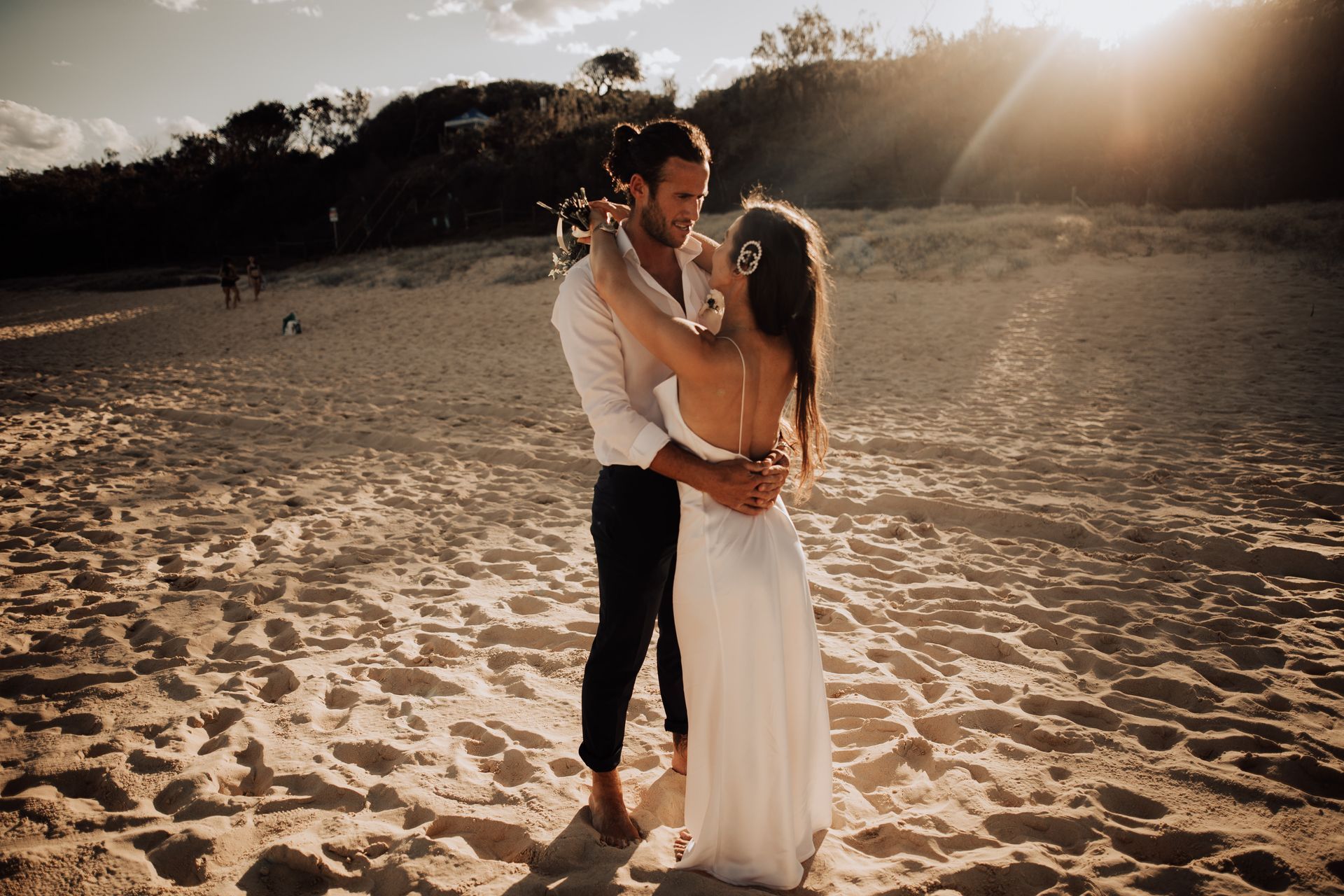 Sunset Beach elopement Noosa Beach Noosa Wedding Celebrant