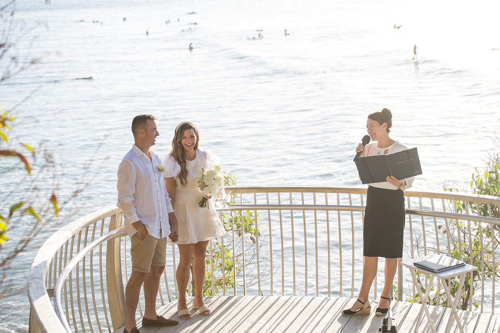 Sunset bridal party Sunshine Coast Noosa Wedding Celebrant