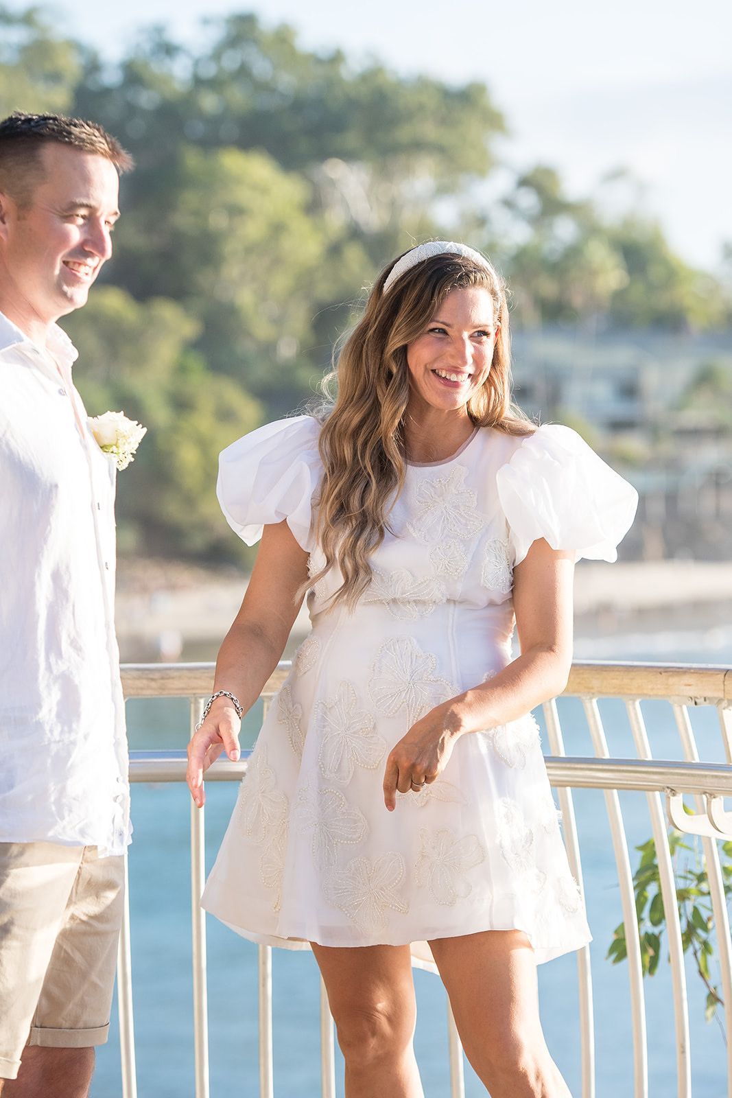Sunset wedding vows Noosa Beach Noosa Wedding Celebrant