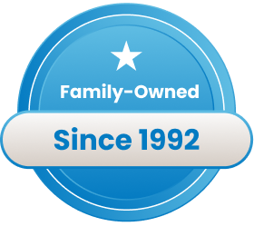 Four images showcasing pool work