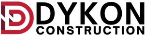 Red background with a stylized black and dark gray D-shaped logo