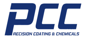 A blue logo for PCC Precision Coating & Chemicals