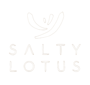 A logo featuring a stylized lotus icon above the text 