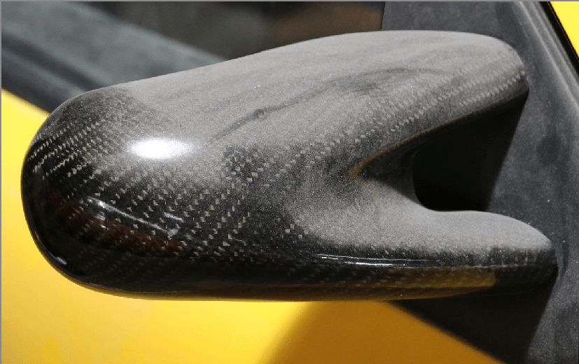 Before Image of A Car Mirror