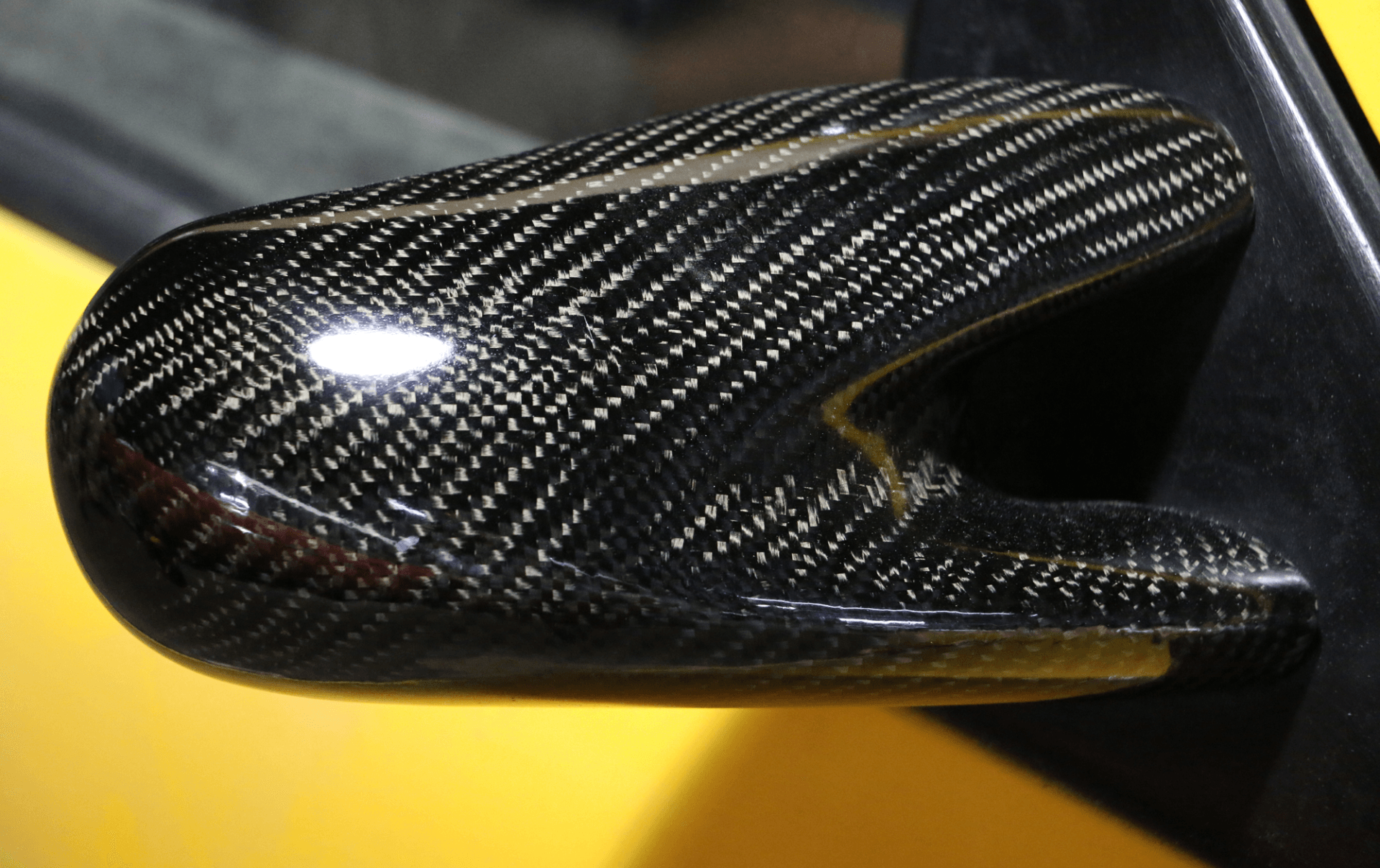 After Image of A Car Mirror Restored With Acrylic Werks Auto Polish