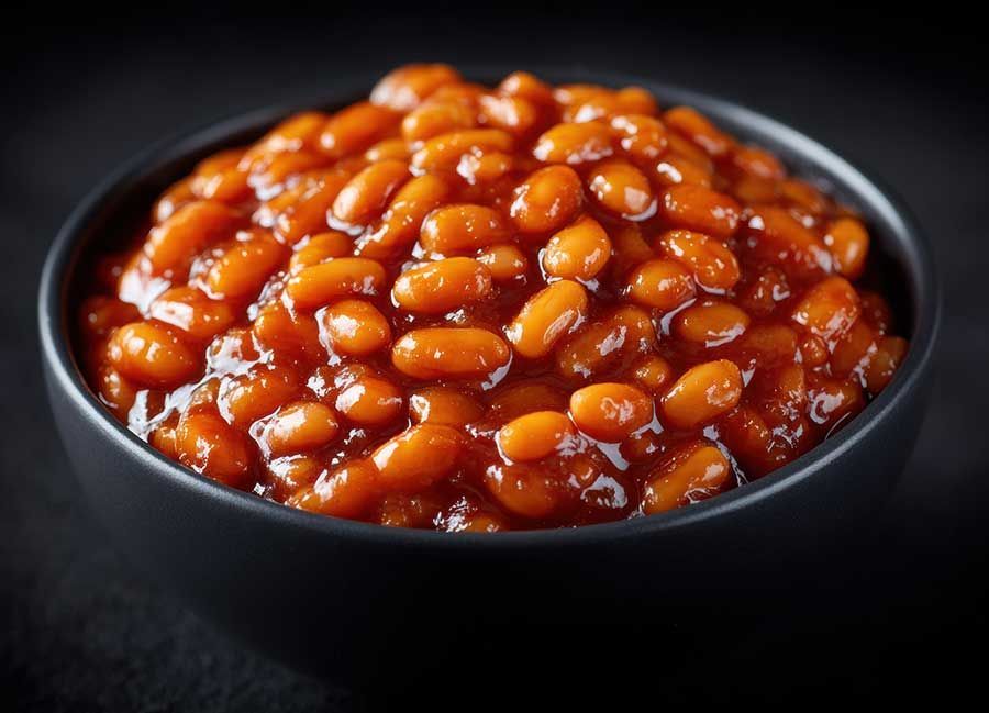 Barbecue, BBQ, . Baked Beans for lunch in Kansas City- Smokehouse bbq kansas city