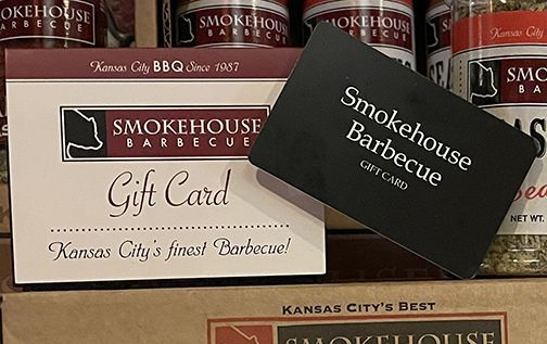 Gift card for smokehouse bbq