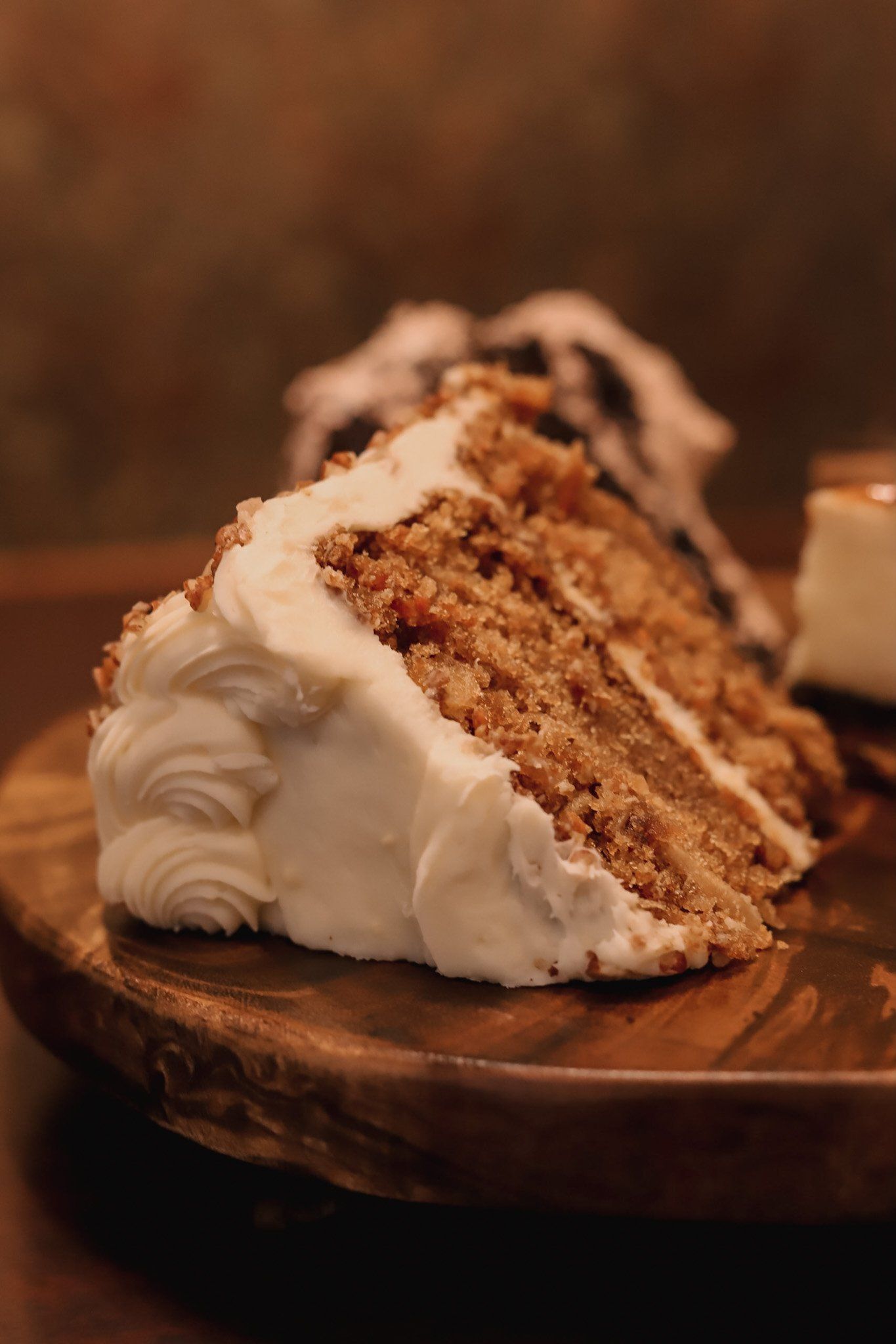 Sliced Cake with frosting
