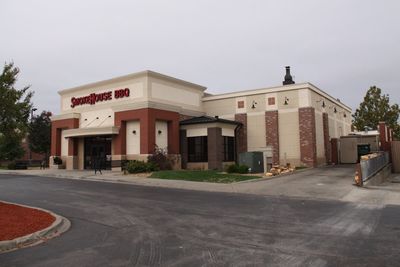 Smokehouse barbecue with delicious food