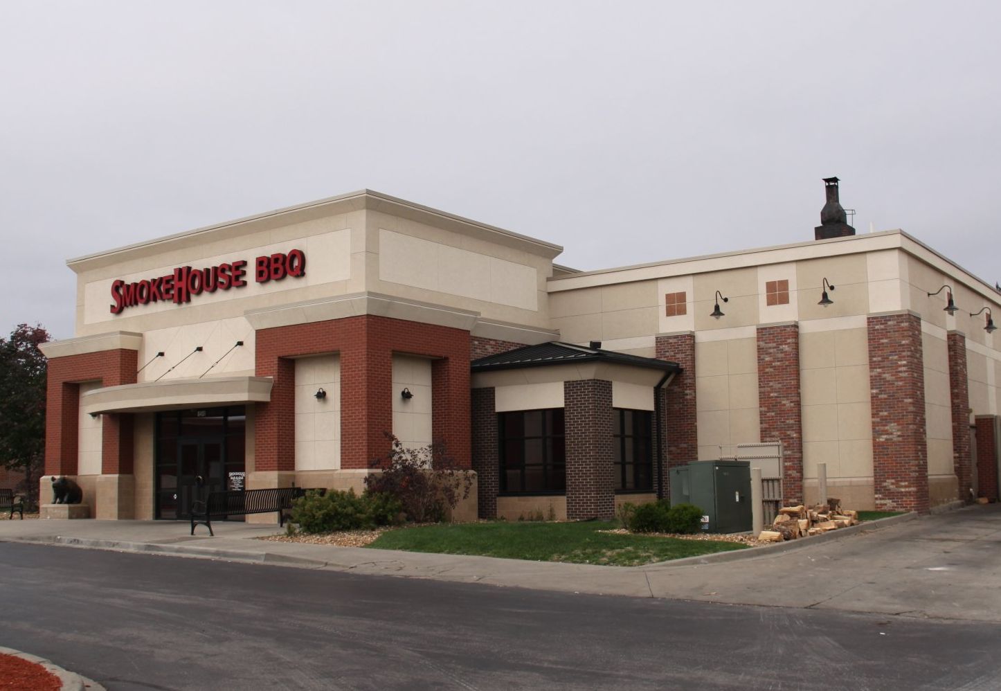 Smokehouse BBQ restaurant exterior showcasing authentic barbecue dining