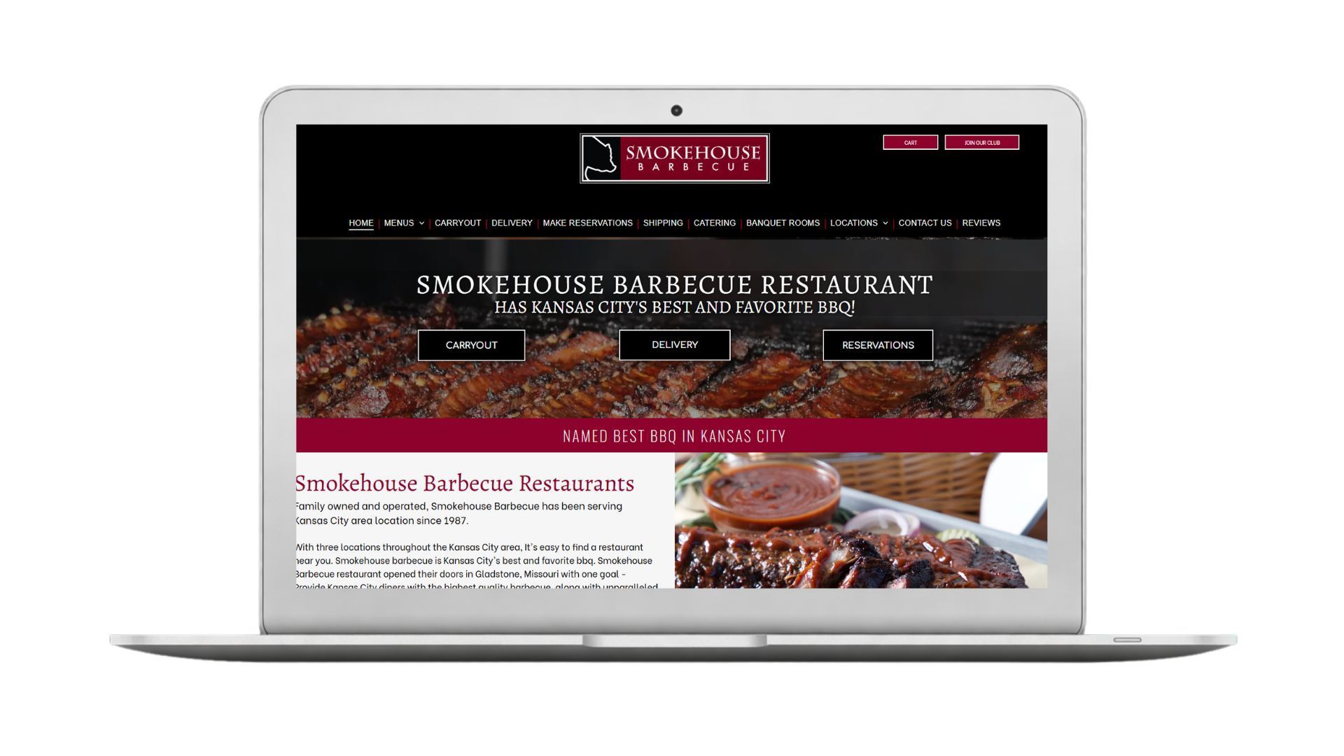 SmokeHouse Barbeque 
Restaurant Kansas city, MO