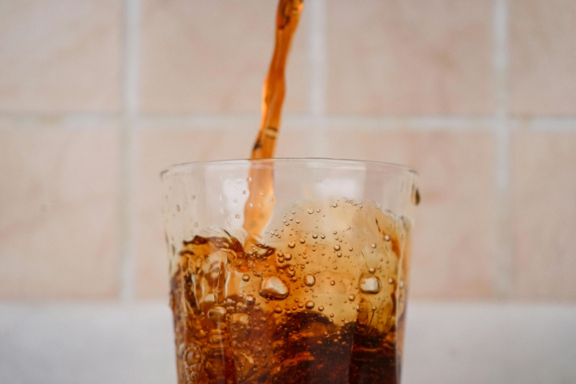 Glasses of soda at bbq restaurant kansas city