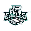 El Camino Eagles logo with stylized JR letters and eagle head in teal, gray, and black