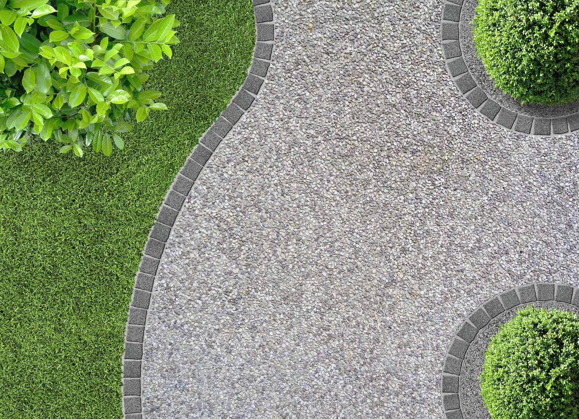Stylish Exposed Aggregate Concrete in Dolphin Heads