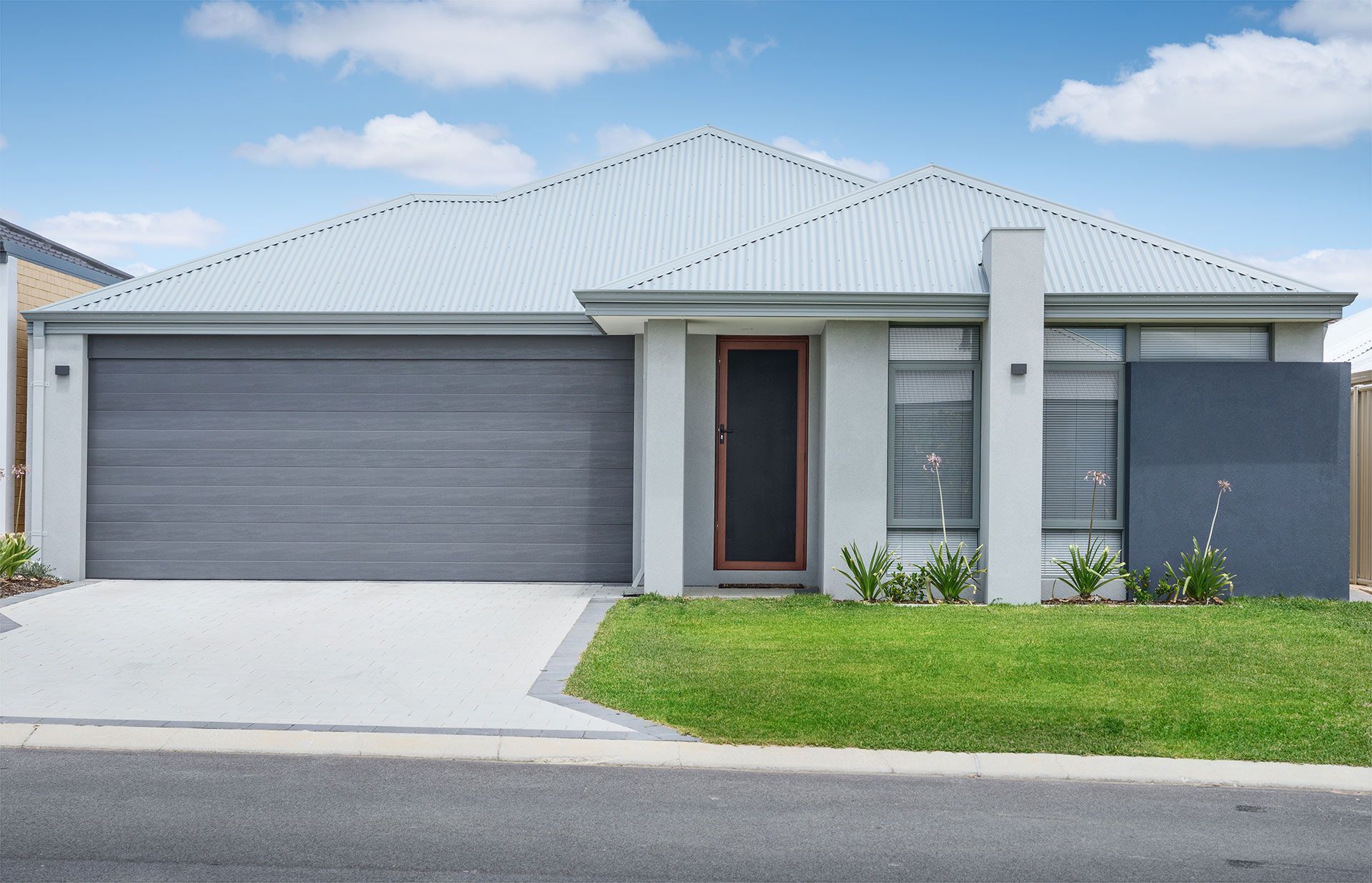 Modern Looking Residential Concrete Driveway In Mackay QLD