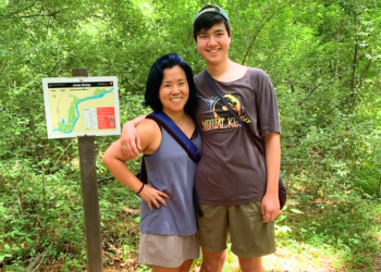 Couple of hikers in Chattahoochee River National Recreation Area