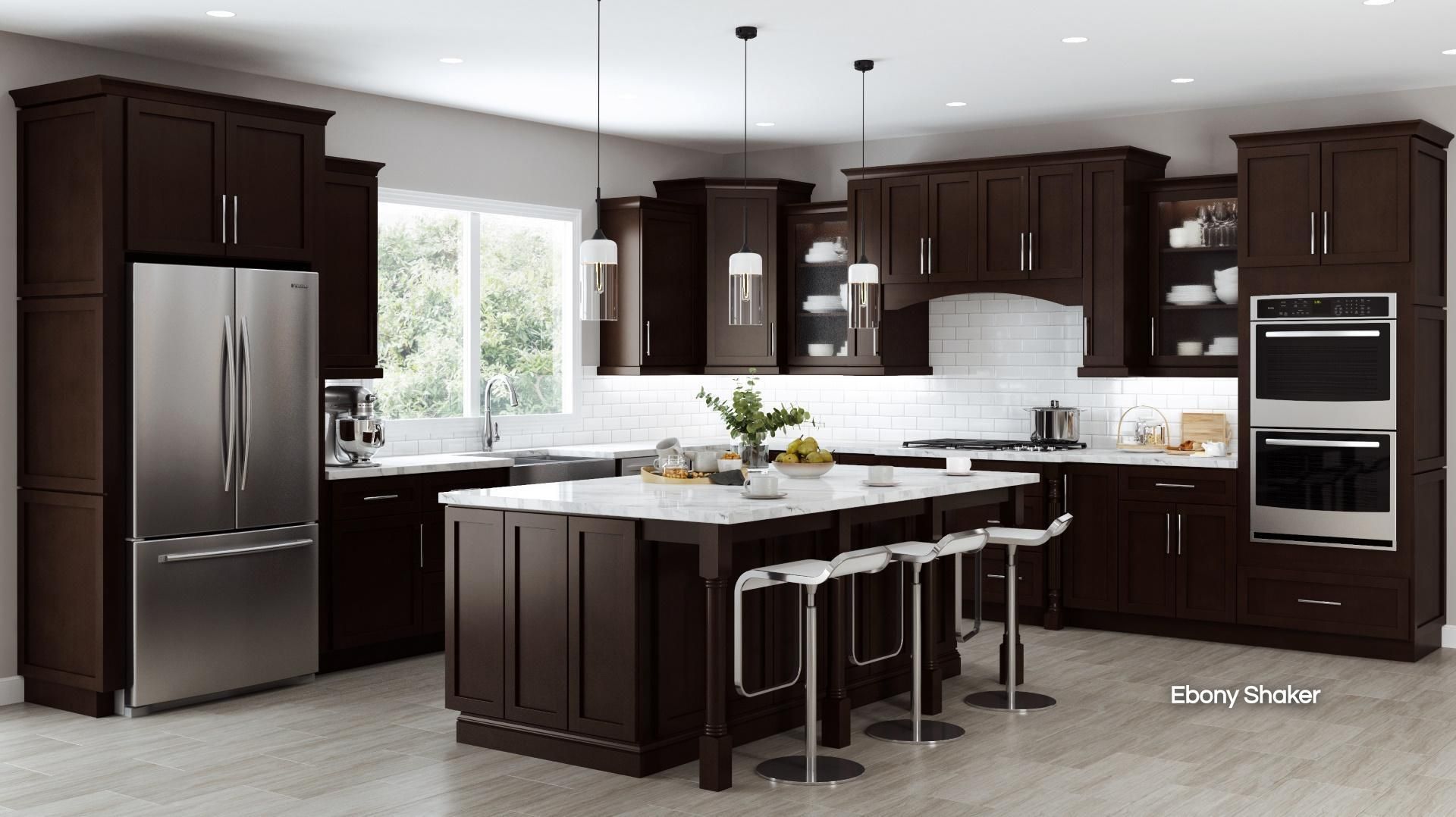 cabinet, ebony shaker