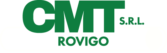 Logo verde della CMT SRL con la scritta 
