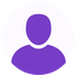 A purple icon of a person without a face on a white background.