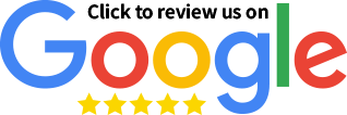 A google logo that says `` click to review us on google ''