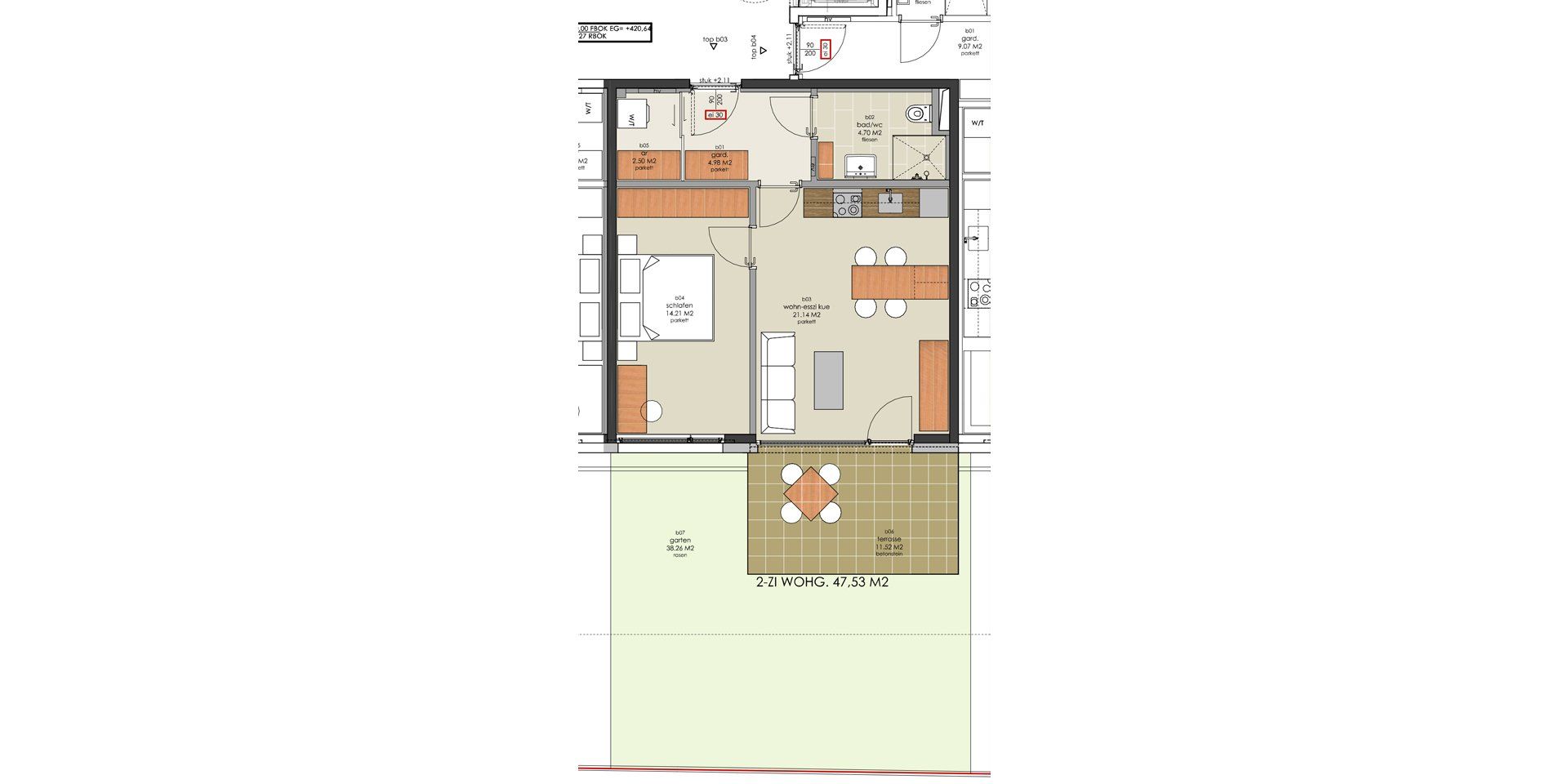unique87 Wohnanlage Rautenweg Dornbirn Top B03