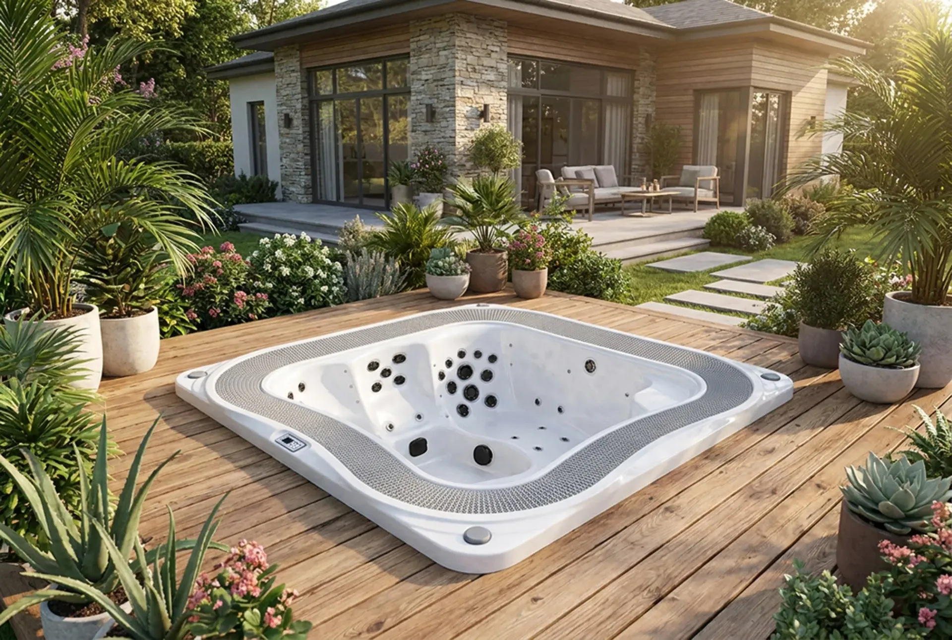 spa jacuzzi à débordement pro 705