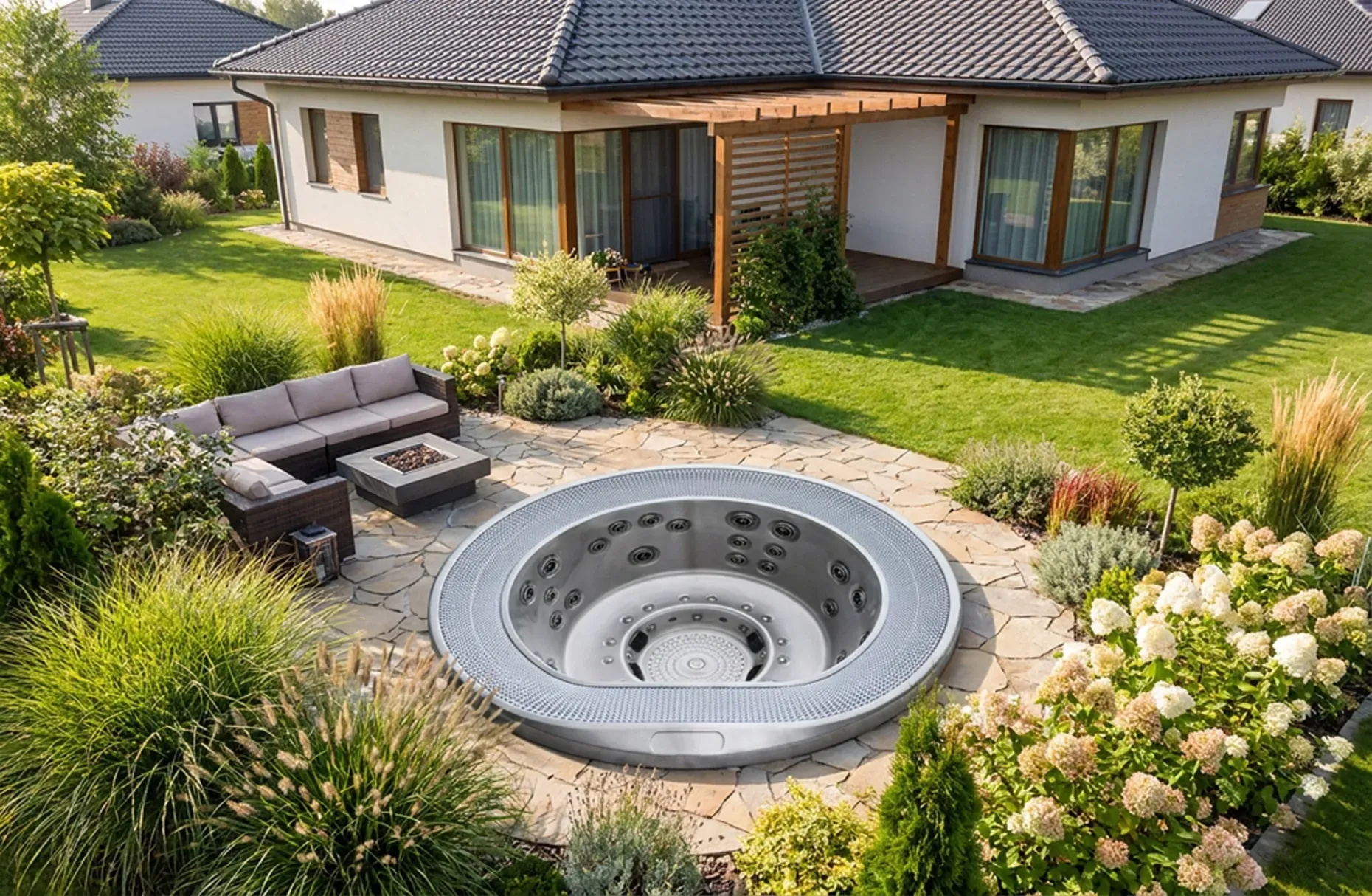 jacuzzi spa à débordement