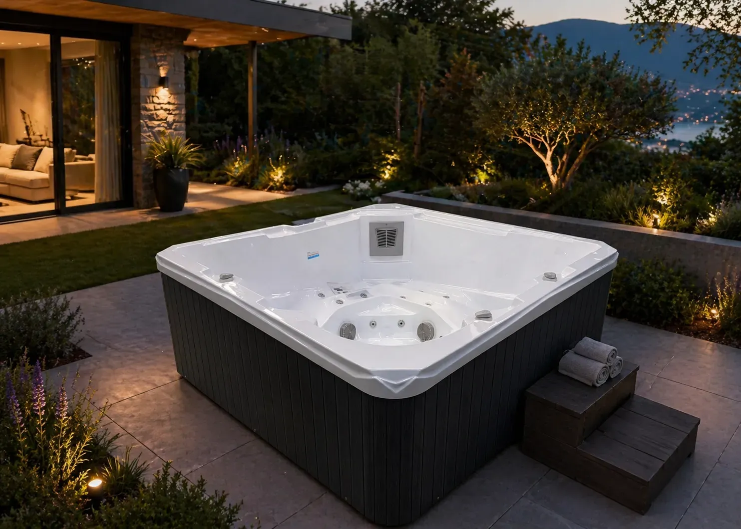 spa jacuzzi famille