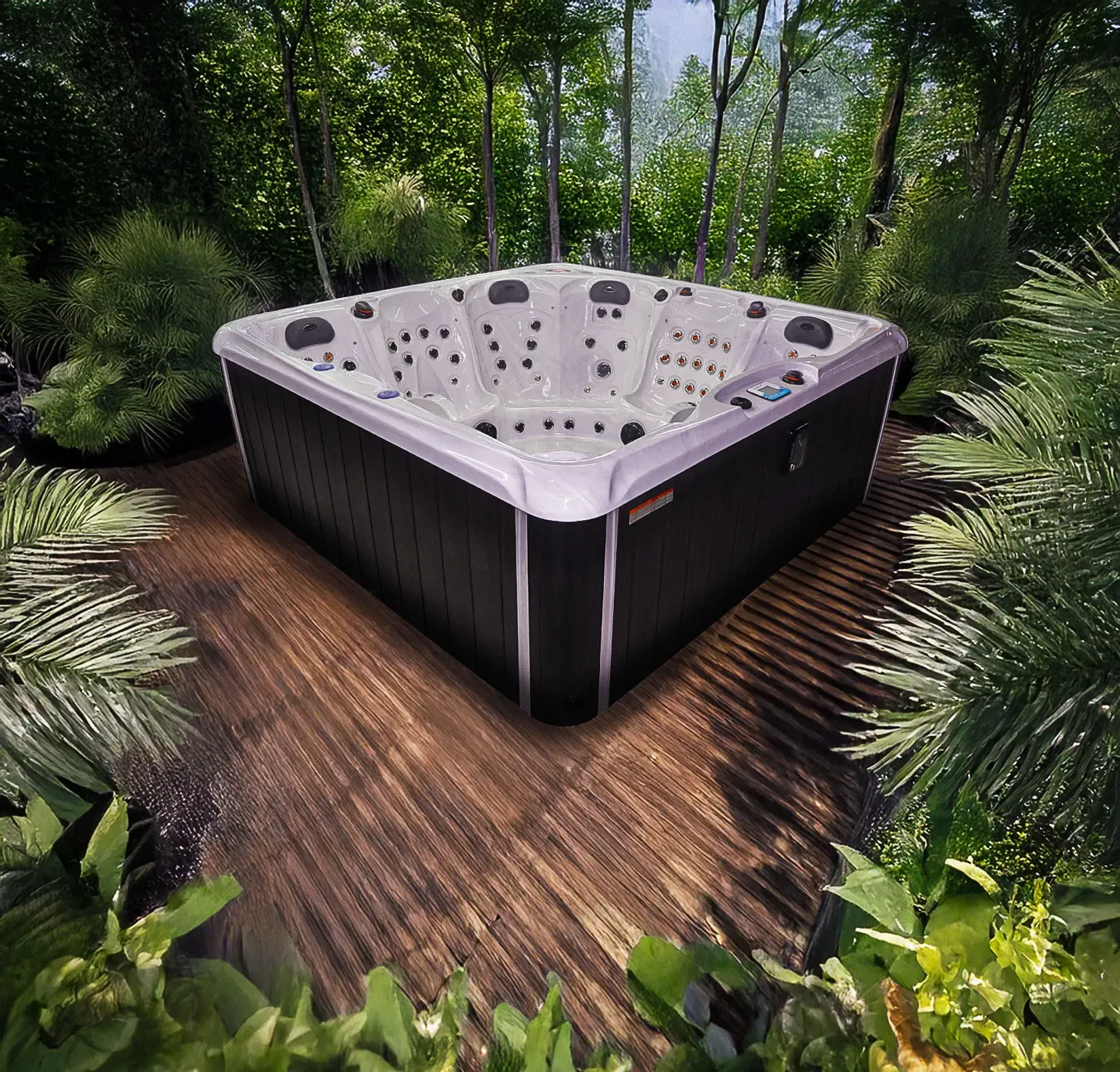spa jacuzzi soprano dans un décor naturel