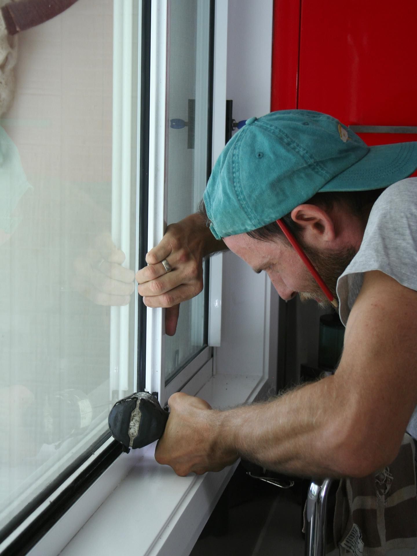 Two Large Windows With Dark Frames and Tinted Glass — Working Windows in Byron Bay, NSW