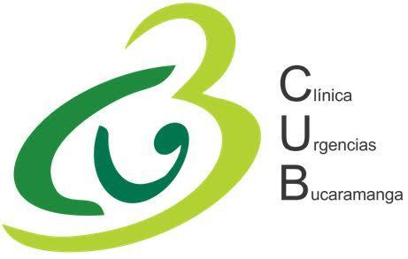 A green and white logo for clinica urgencias bucaramanga