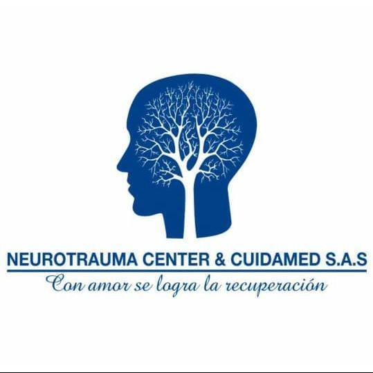 Un logotipo para el centro de neurotrauma y cuidamed sas
