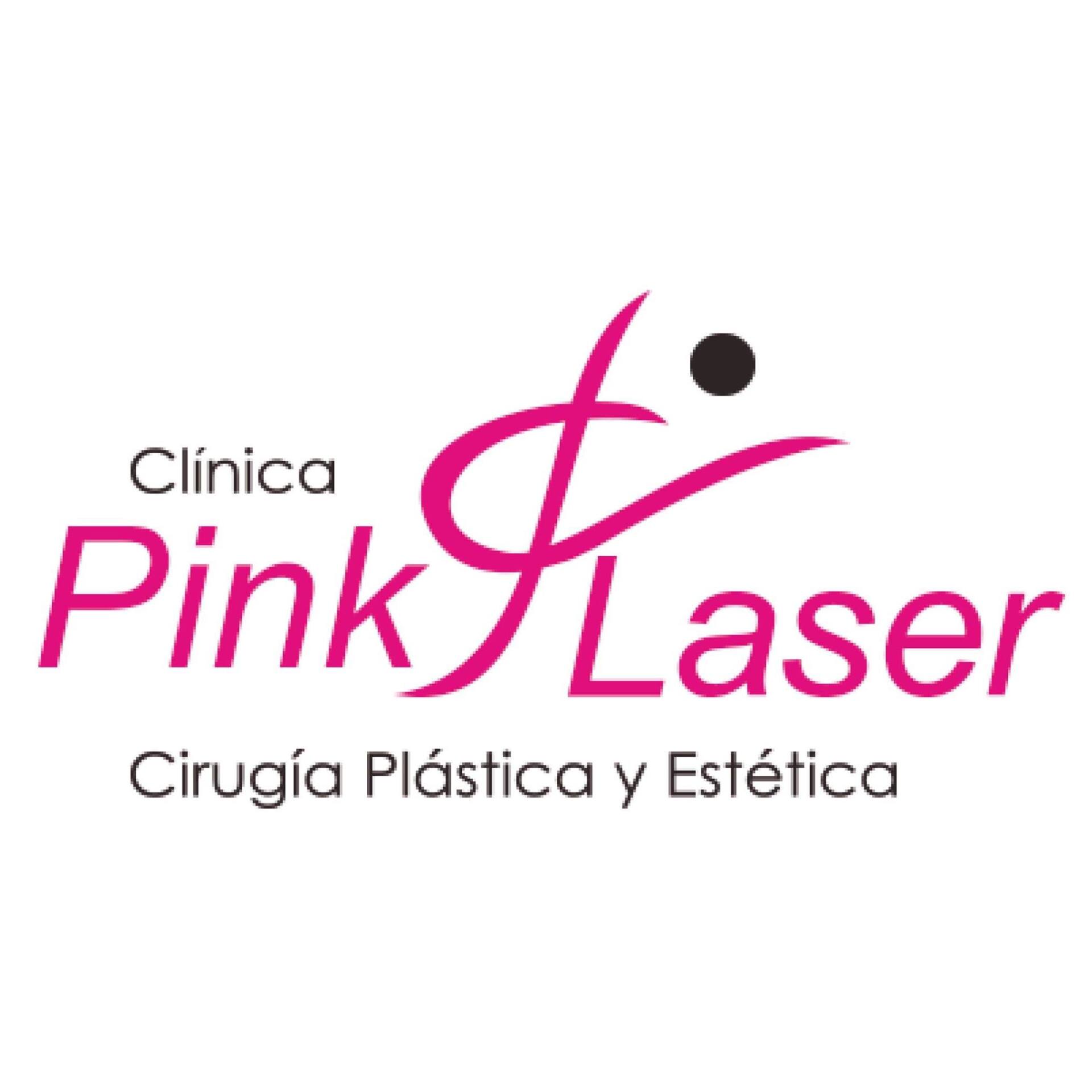 The logo for clinica pink laser cirugía plástica y estética