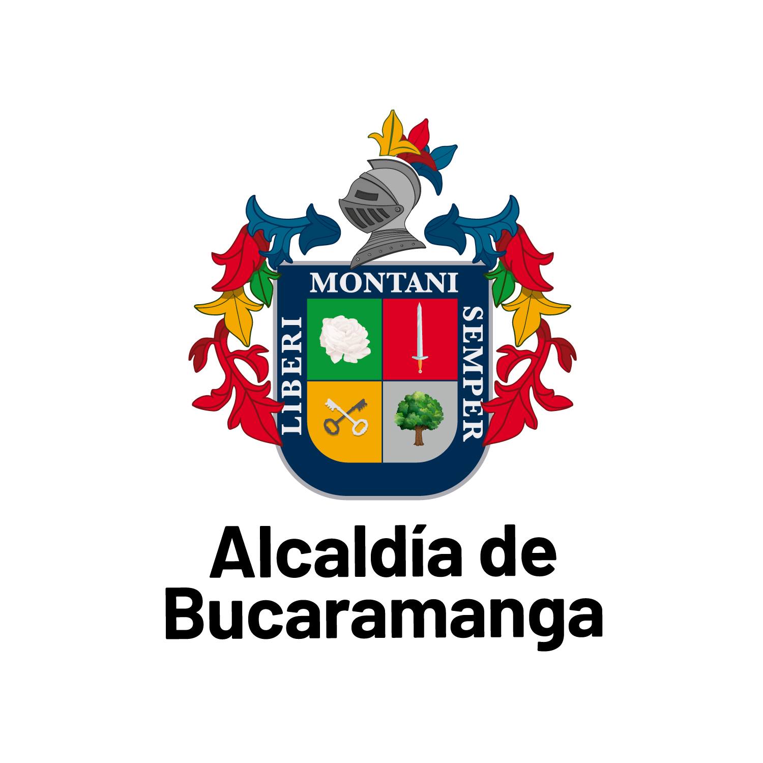 El logo es una ciudad llamada alcaldia de bucaramanga