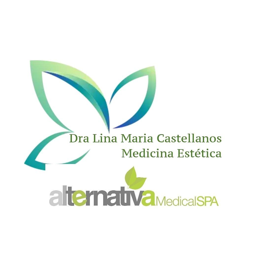 A logo for dra lina maria castellanos medicina estetica