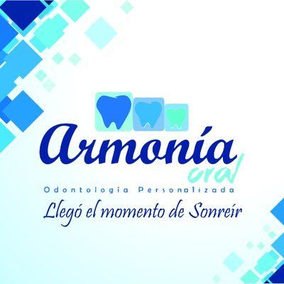 Un logotipo para un consultorio dental llamado armonia oral